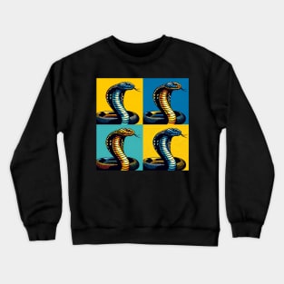 King Cobra Pop Art - Cool Snake Crewneck Sweatshirt